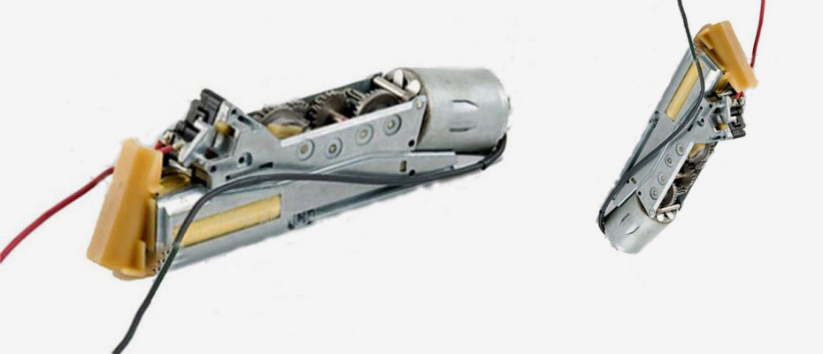 Gear-box in metallo con motore per pistole softair elettriche CYMA